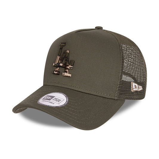 New Era L.A. Dodgers Trucker Cap - MLB Camo Infill - Khaki