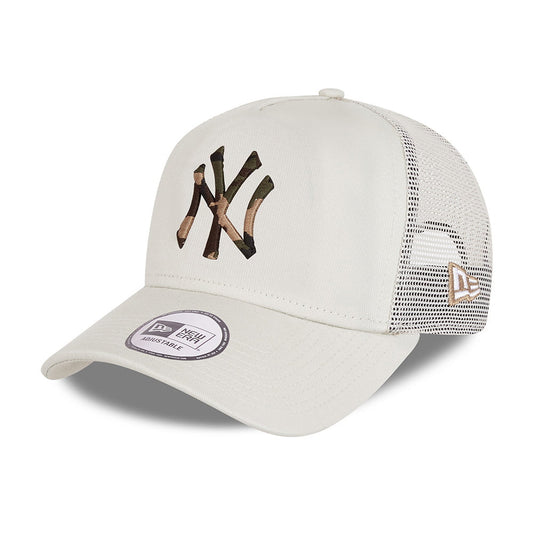 New Era New York Yankees Trucker Cap - MLB Camo Infill - Stone