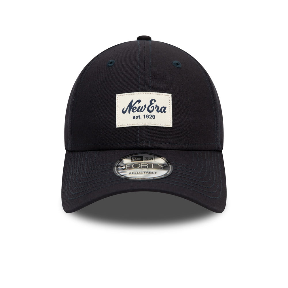 New Era 9FORTY Cotton Baseball Cap - Colour Essential - Navy Blue