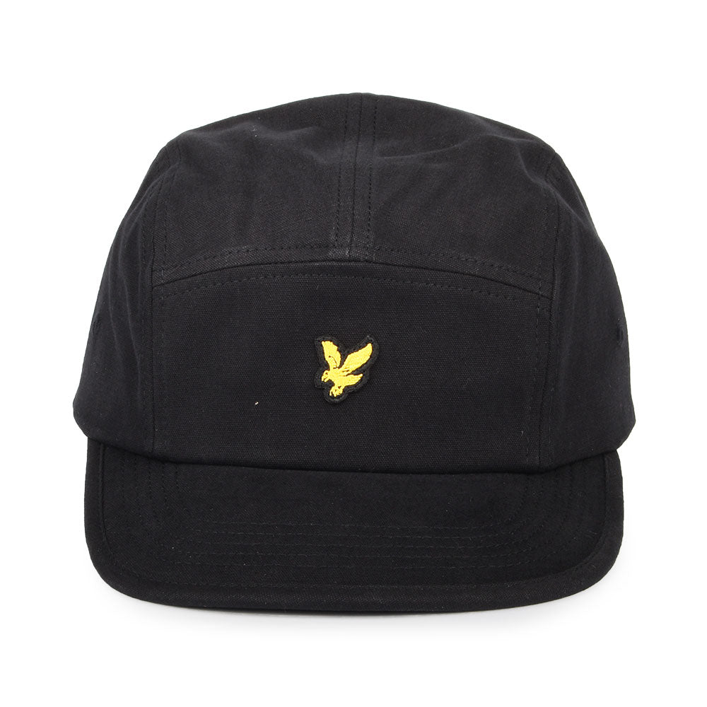 Lyle & Scott Hats Cotton Twill 5 Panel Baseball Cap - Black