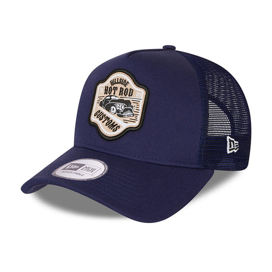 New Era Hot Rod A-Frame Trucker Cap - Navy Blue