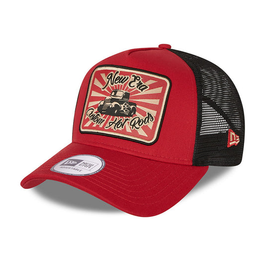 New Era Hot Rod A-Frame Trucker Cap - Scarlet