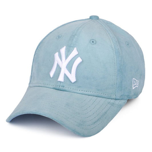 New Era Womens 9FORTY Corduroy Baseball Cap - Sky Blue