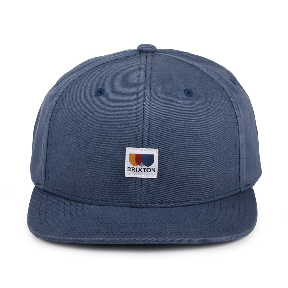 Brixton Hats Alton MP Snapback Cap - Washed Blue