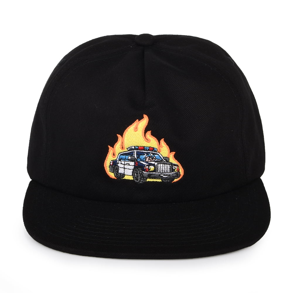 HUF Roasted Unstructured Snapback Cap - Black