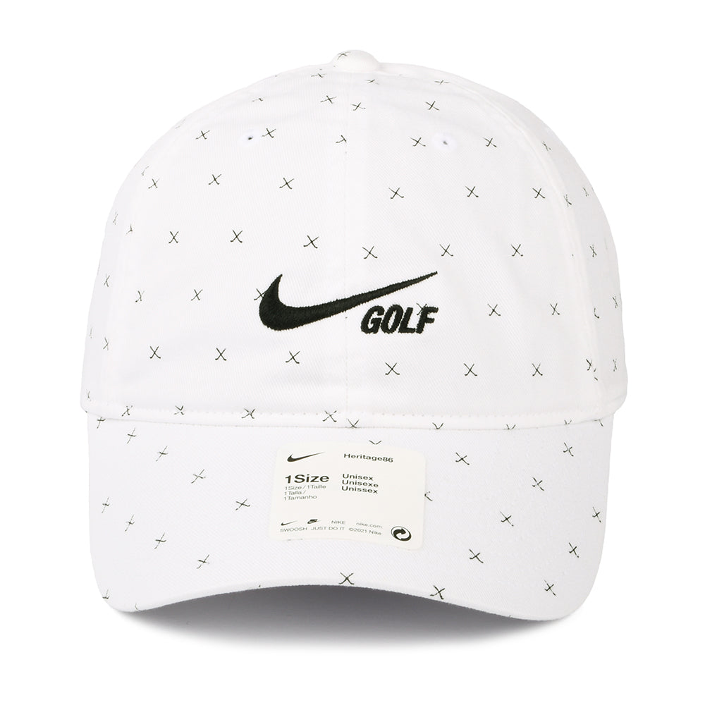 Nike Golf Hats Heritage 86 Washed Club Baseball Cap - White