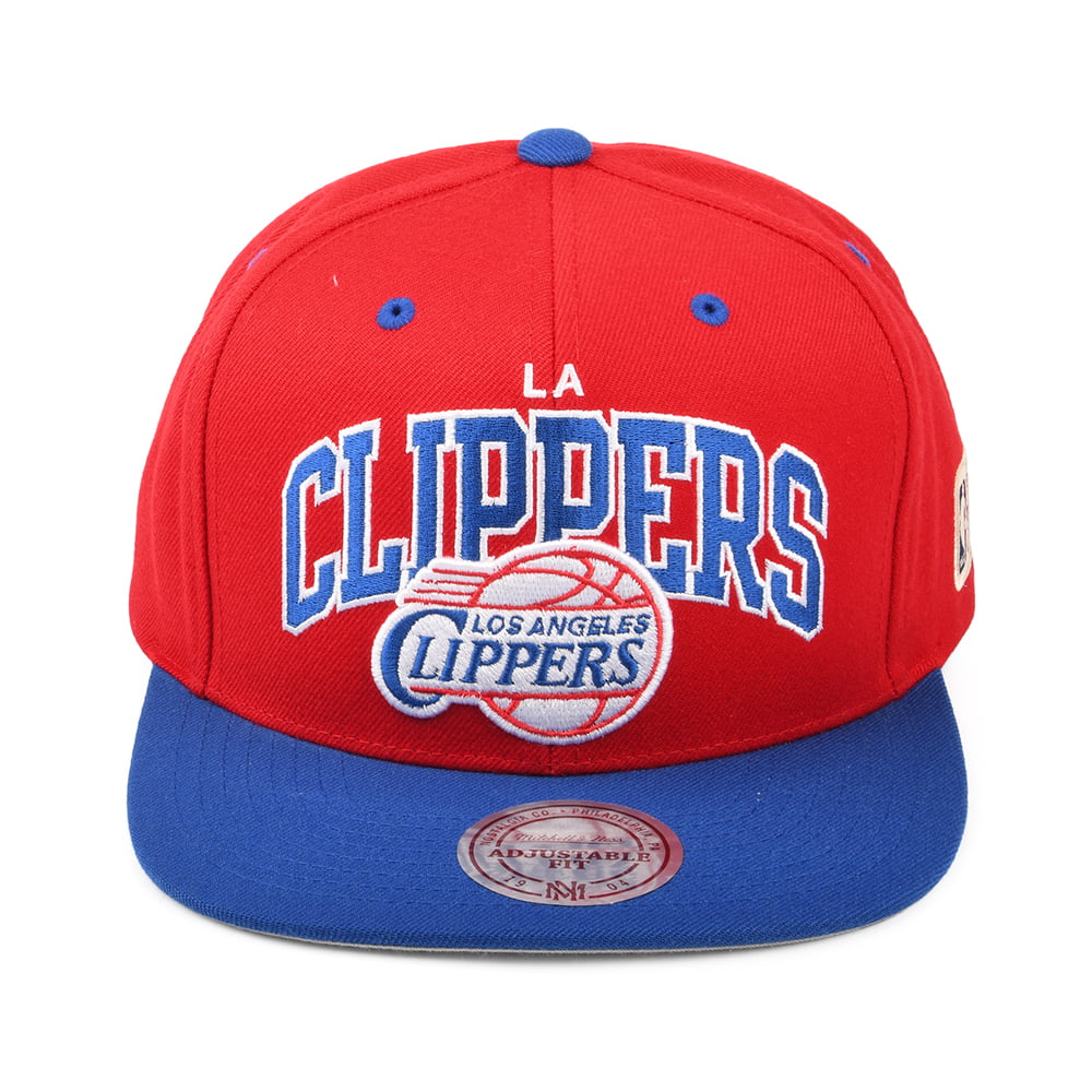 Mitchell & Ness L.A. Clippers Snapback Cap - NBA HWC Team Arch - Red-Royal