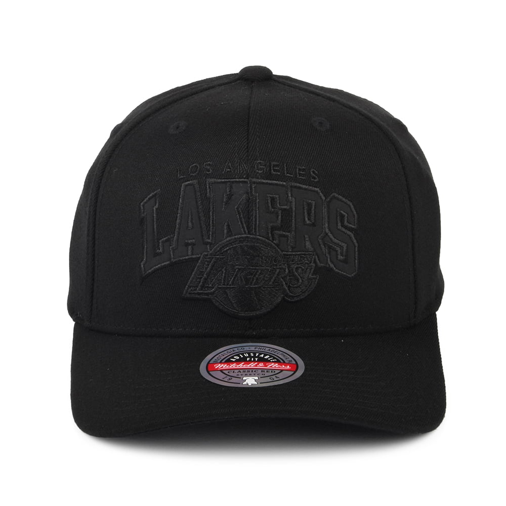 Mitchell & Ness L.A. Lakers Snapback Cap - NBA Black Out Arch Redline - Black