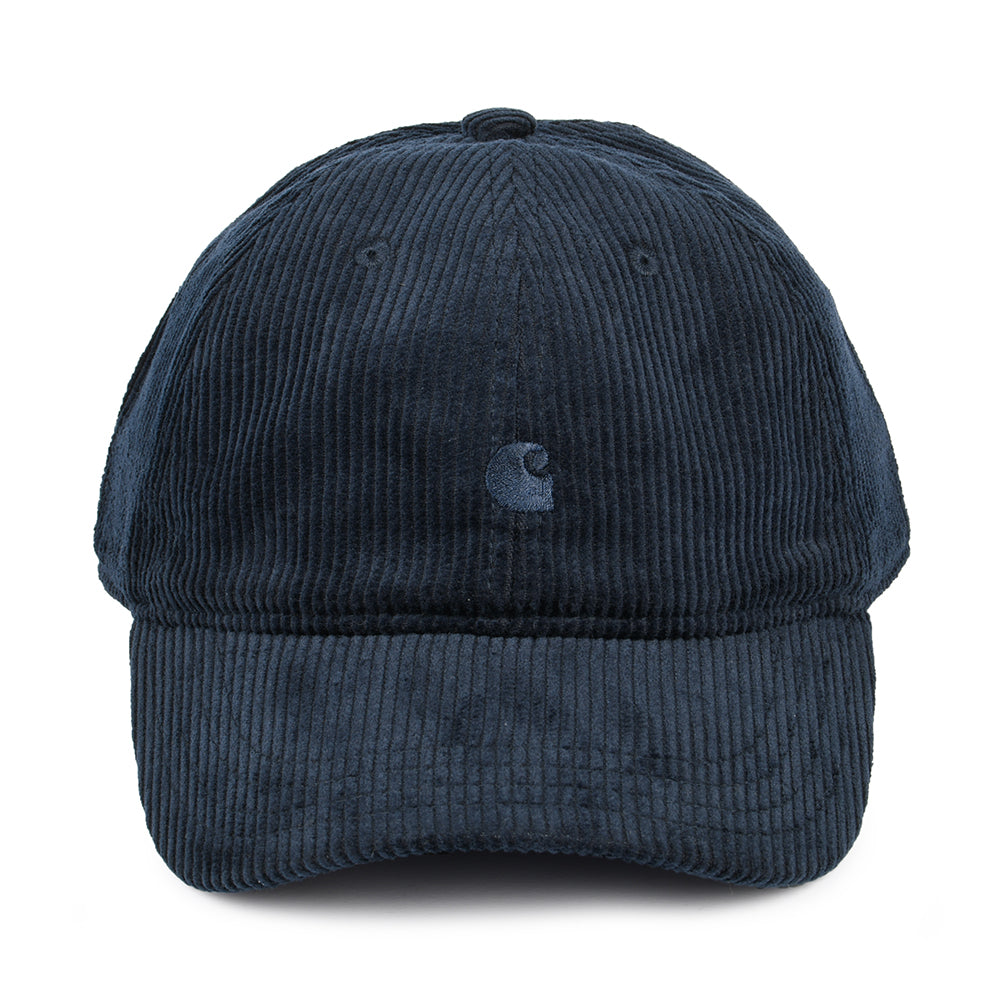 Carhartt WIP Hats Harlem Corduroy Baseball Cap - Navy-Blue