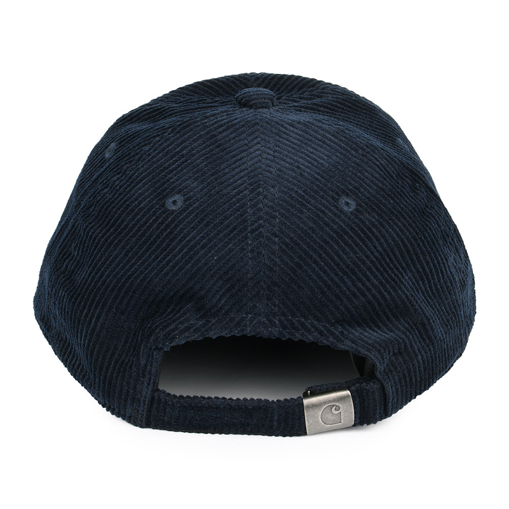 Carhartt WIP Hats Harlem Corduroy Baseball Cap - Navy-Blue