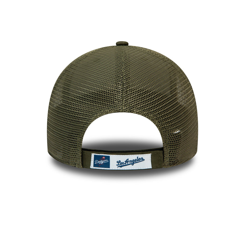 New Era 9FORTY L.A. Dodgers Trucker Cap - MLB Home Field - Olive