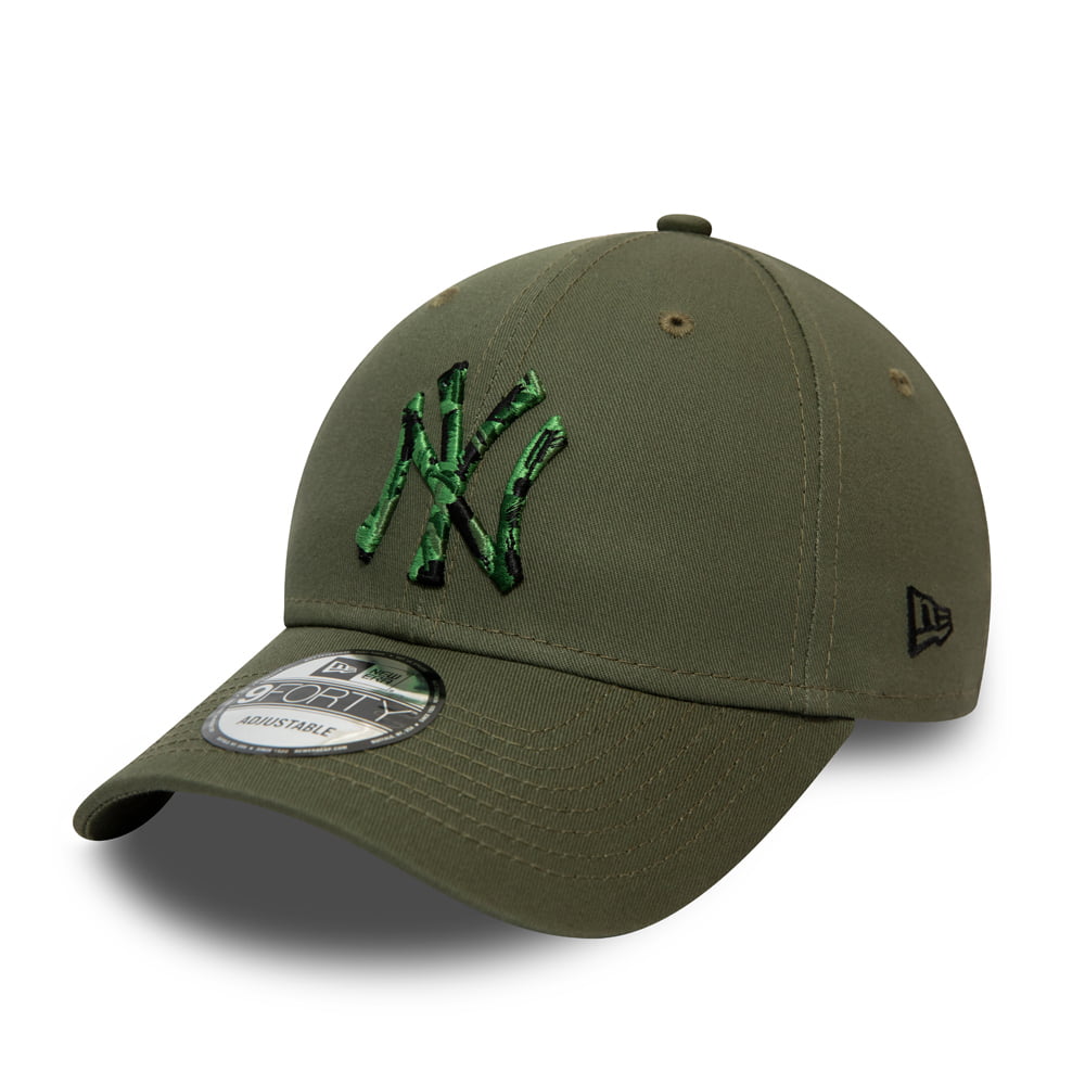 New Era 9FORTY New York Yankees Baseball Cap - MLB Camo Infill II - Olive