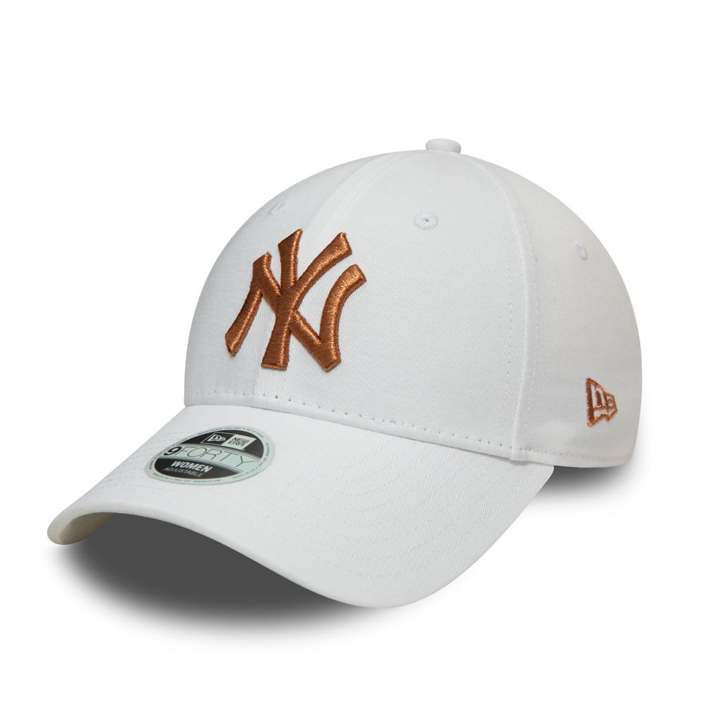 New Era Womens 9FORTY New York Yankees Baseball Cap - MLB Metallic - W ...