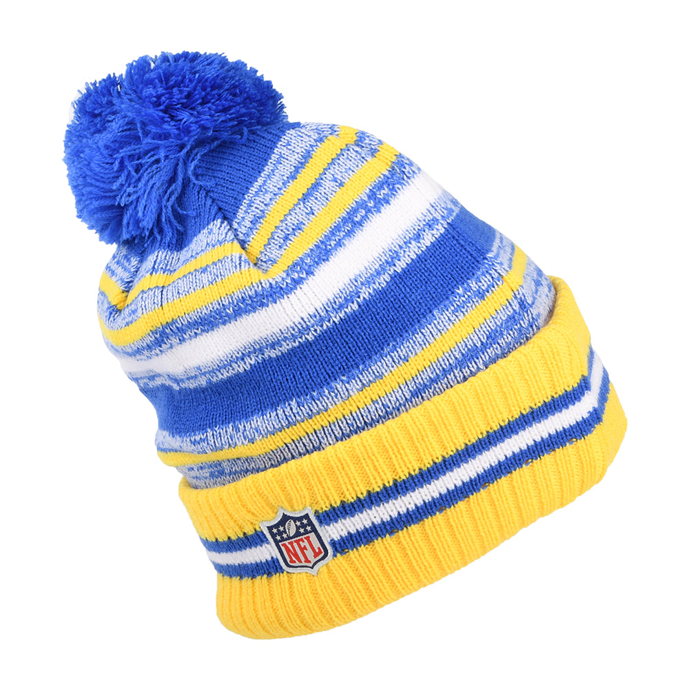 New Era Los Angeles Rams Bobble Hat - NFL Sport Knit OTC - Blue-Gold