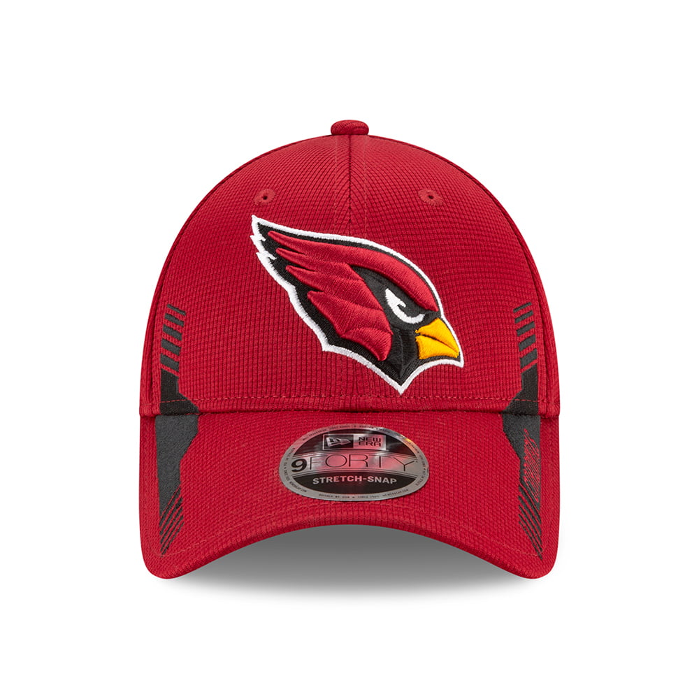 New Era 9FORTY Arizona Cardinals Stretch Snap Baseball Cap - NFL Sideline Home - Red