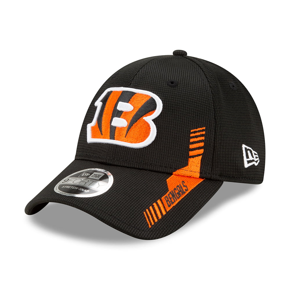 New Era 9FORTY Cincinnati Bengals Baseball Cap - Sideline Home - Black ...