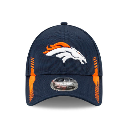 New Era 9FORTY Denver Broncos Baseball Cap - NFL Sideline Home - Navy-Orange