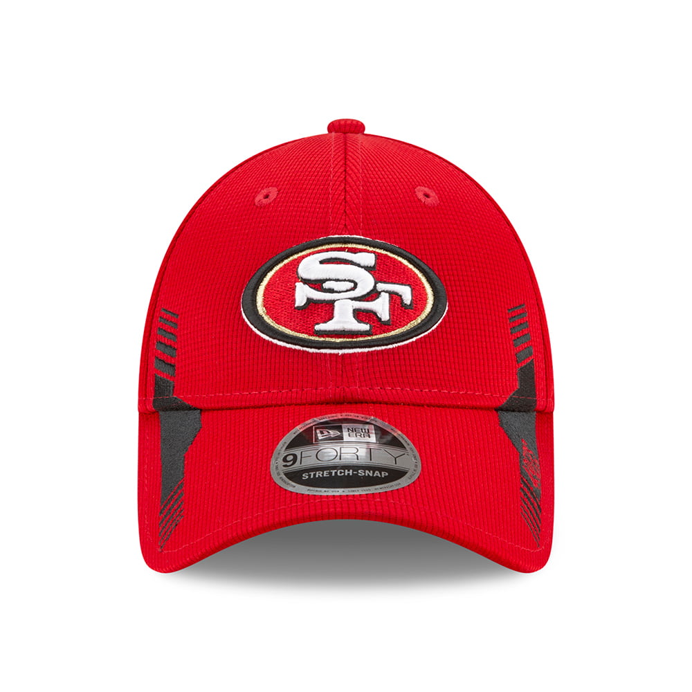 New Era 9FORTY San Francisco 49ers Snap Baseball Cap - NFL Sideline Home - Red-Black