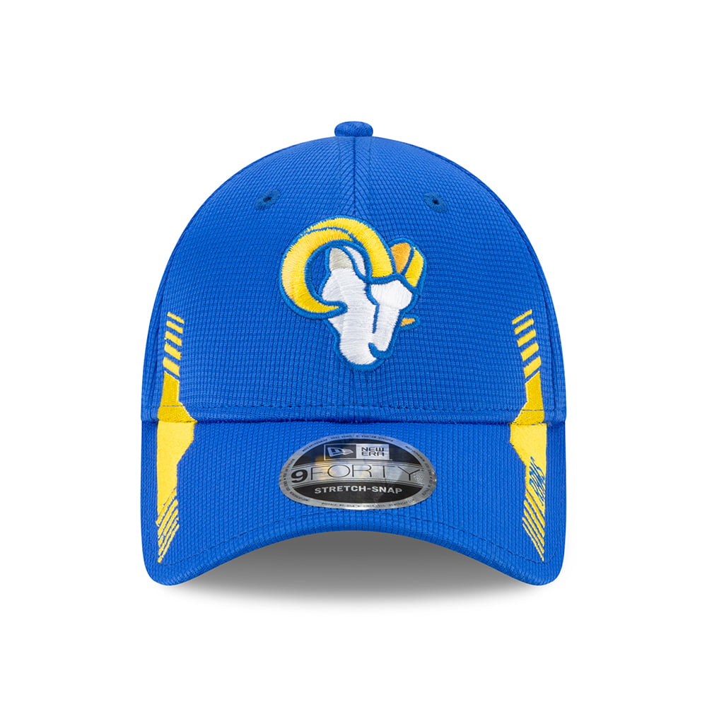 New Era 9FORTY Los Angeles Rams Baseball Cap - Sideline Home - Royal Blue-Gold