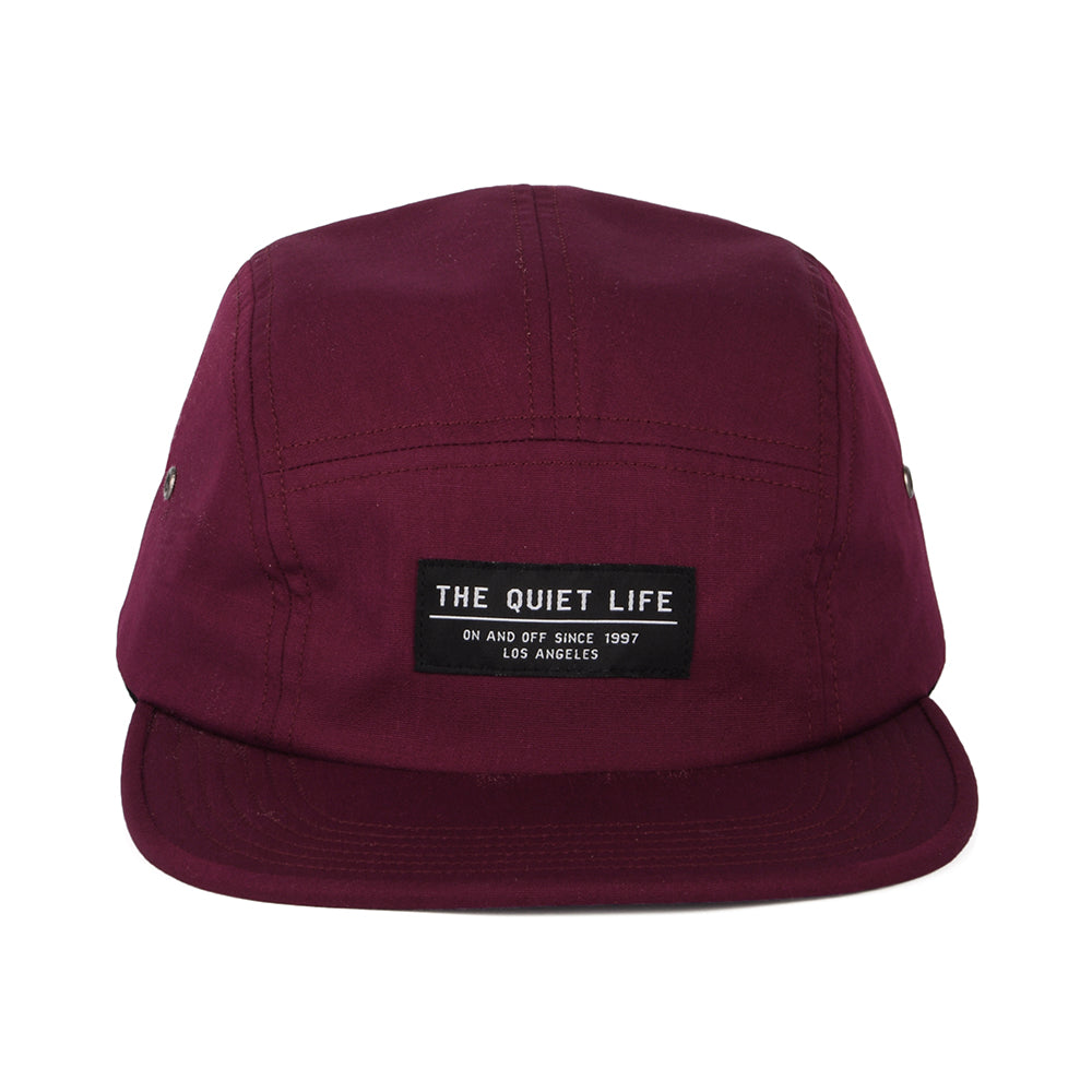 The Quiet Life Hats Foundation 5 Panel Cap - Burgundy