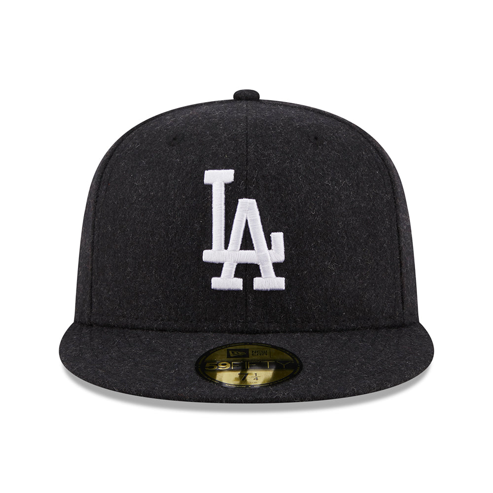 New Era 59FIFTY L.A. Dodgers Baseball Cap - MLB Melton - Black