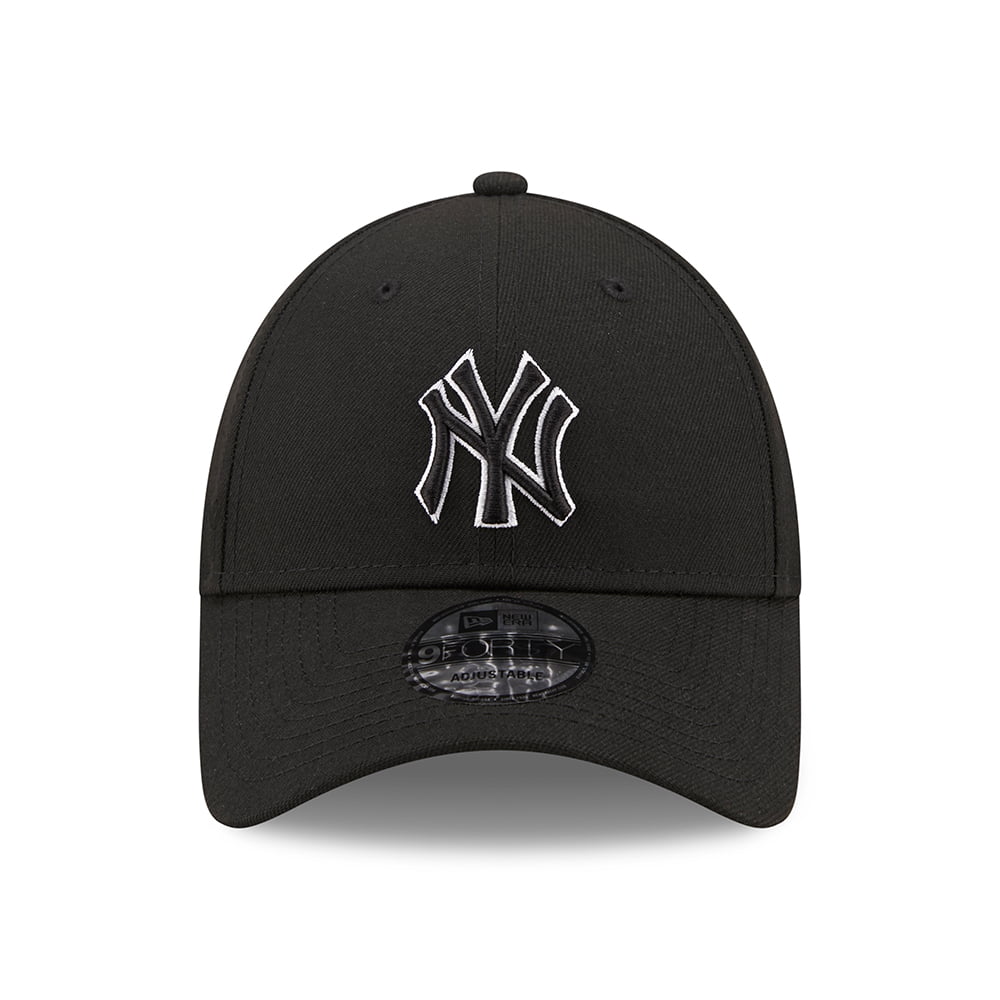 New Era 9FORTY New York Yankees Baseball Cap - MLB Pop Outline - Black