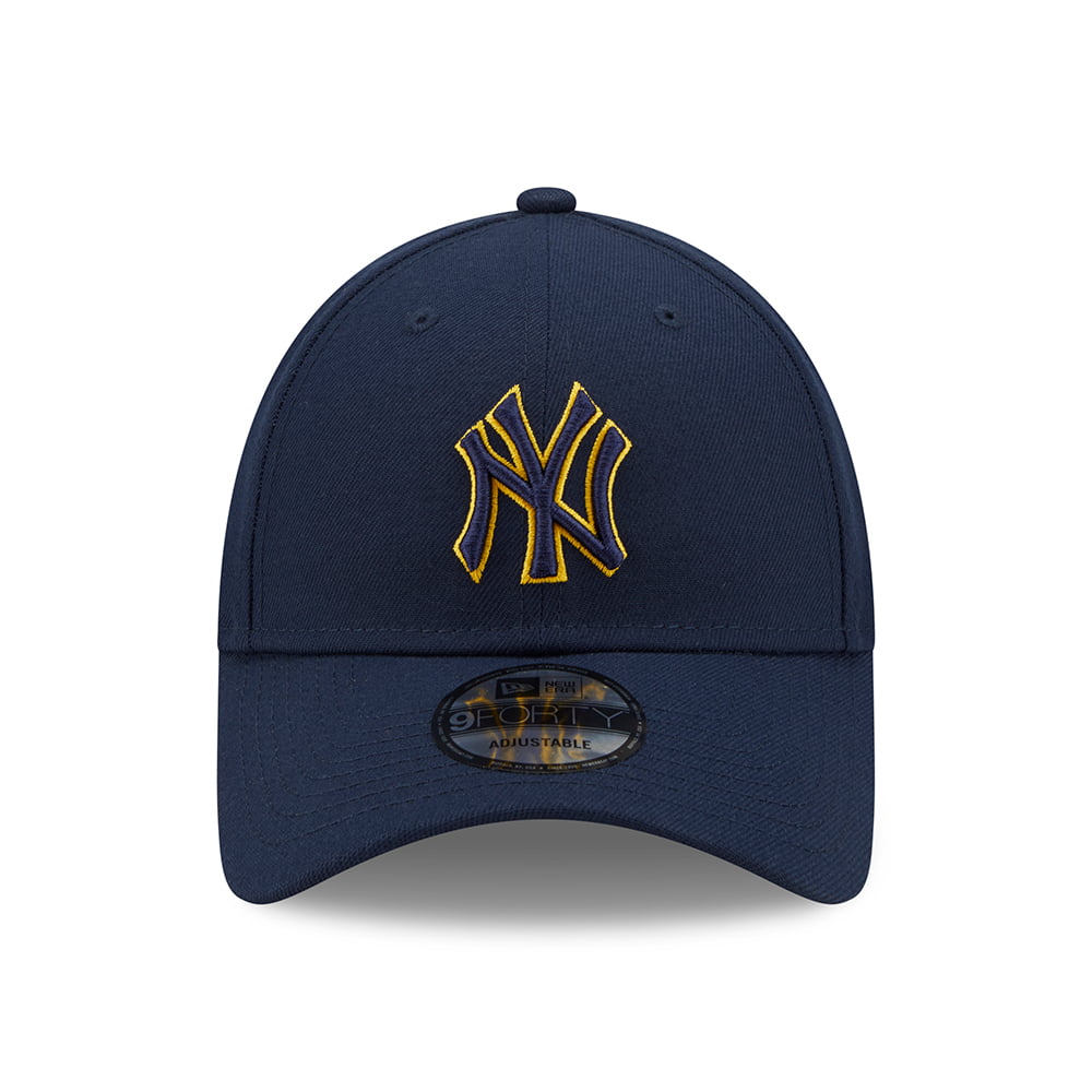 New Era 9FORTY New York Yankees Baseball Cap - MLB Pop Outline - Dark Blue