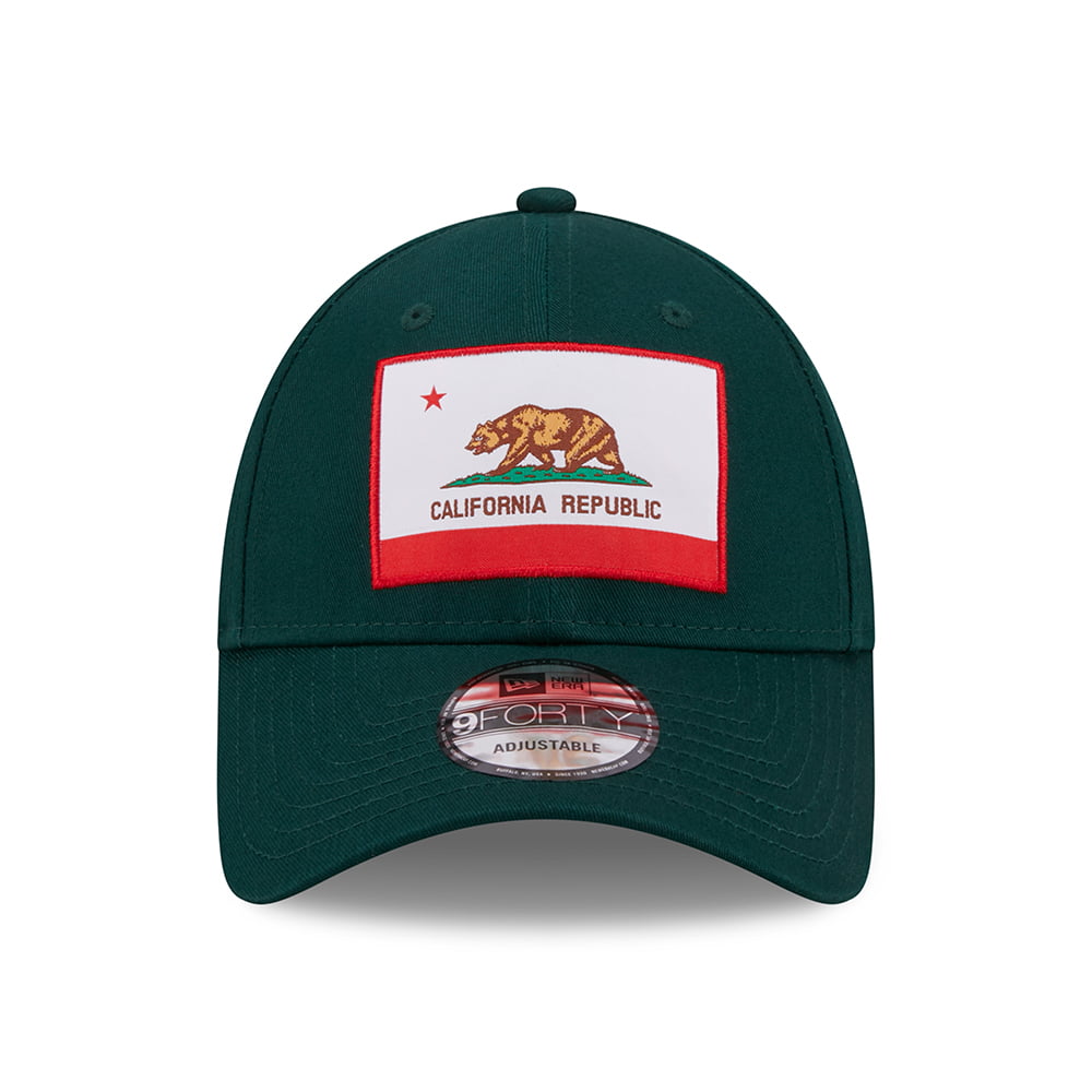 New Era 9FORTY California Baseball Cap - US State - Dark Green