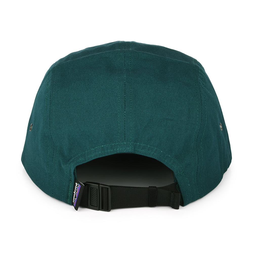 Patagonia Hats Quality Surf Label Maclure Organic Cotton 5 Panel Cap - Dark Green