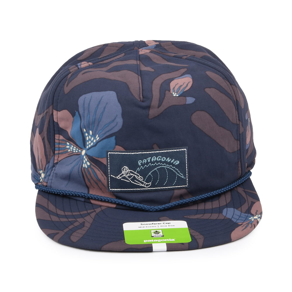 Patagonia Hats Snowfarer Recycled Unstructured Strapback Cap - Navy-Multi