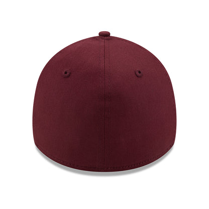 New Era 39THIRTY L.A. Dodgers Baseball Cap - MLB Colour Essential - Maroon-White