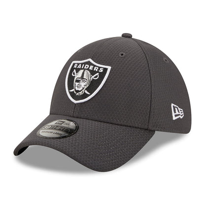 New Era 39THIRTY Las Vegas Raiders Baseball Cap - NFL Hex Tech - Graphite