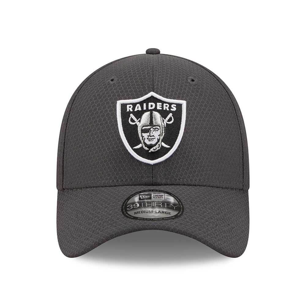 New Era 39THIRTY Las Vegas Raiders Baseball Cap - NFL Hex Tech - Graphite