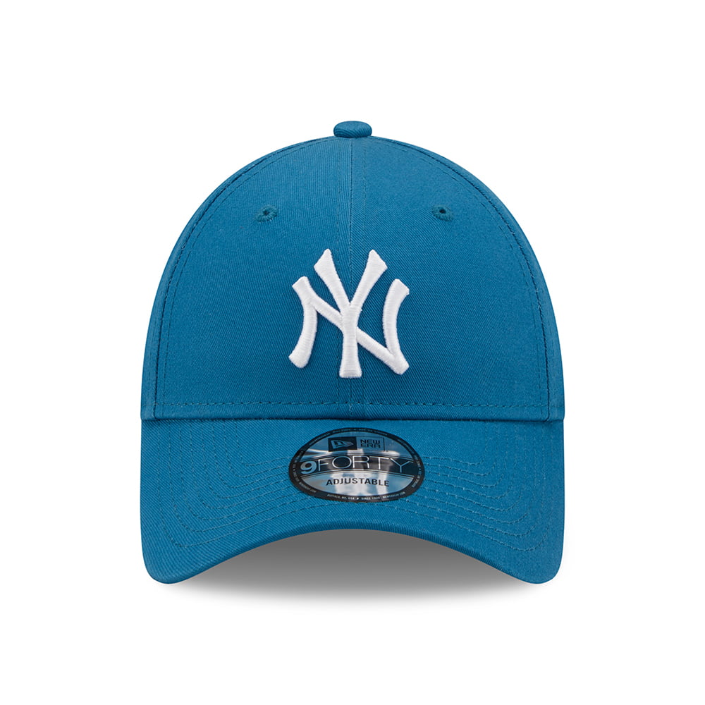 New Era 9FORTY New York Yankees Baseball Cap - MLB League Essential - Teal-White