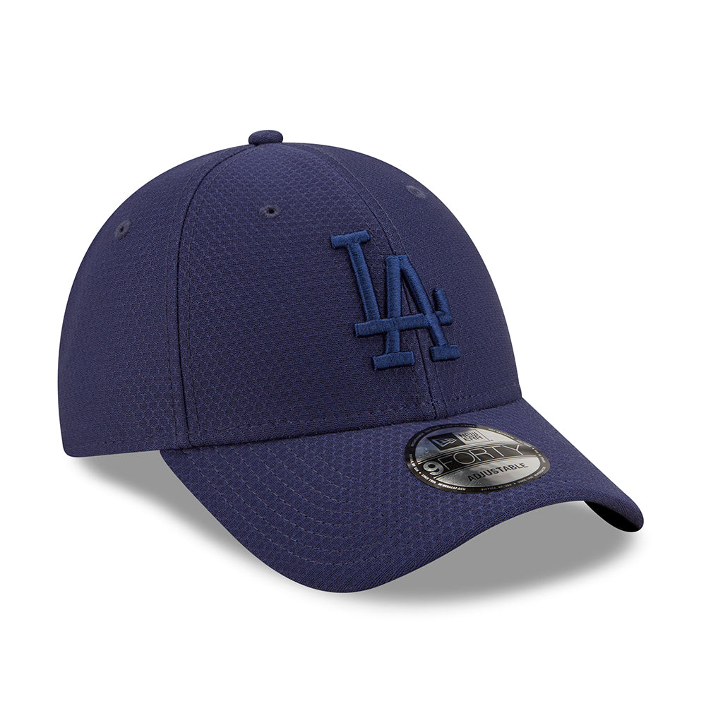 New Era 9FORTY L.A. Dodgers Baseball Cap - MLB Mono Team Colour - Light Navy