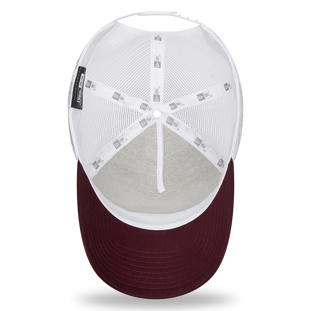 New Era NE Camp Patch A-Frame Trucker Cap - Maroon