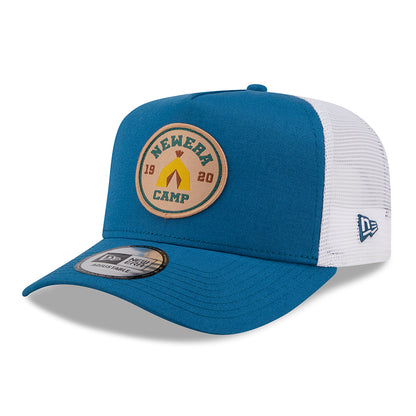 New Era NE Camp Patch A-Frame Trucker Cap - Teal