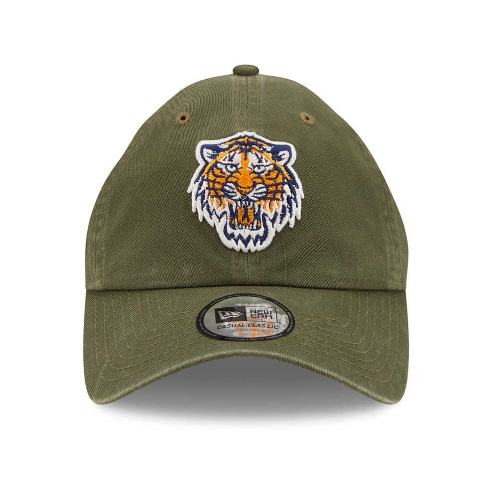 New Era 9TWENTY Detroit Tigers Baseball Cap - MLB League Essential Casual Classic - Olive