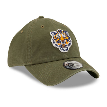 New Era 9TWENTY Detroit Tigers Baseball Cap - MLB League Essential Casual Classic - Olive