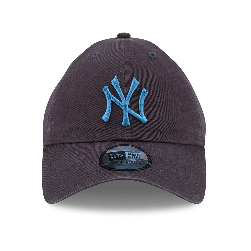 New Era 9TWENTY New York Yankees Baseball Cap - MLB League Essential Casual Classic - Washed Navy