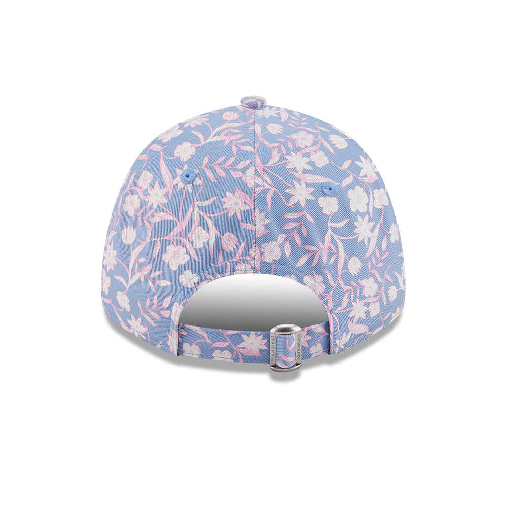 New Era Womens 9FORTY New York Yankees Baseball Cap - MLB Floral - Light Blue