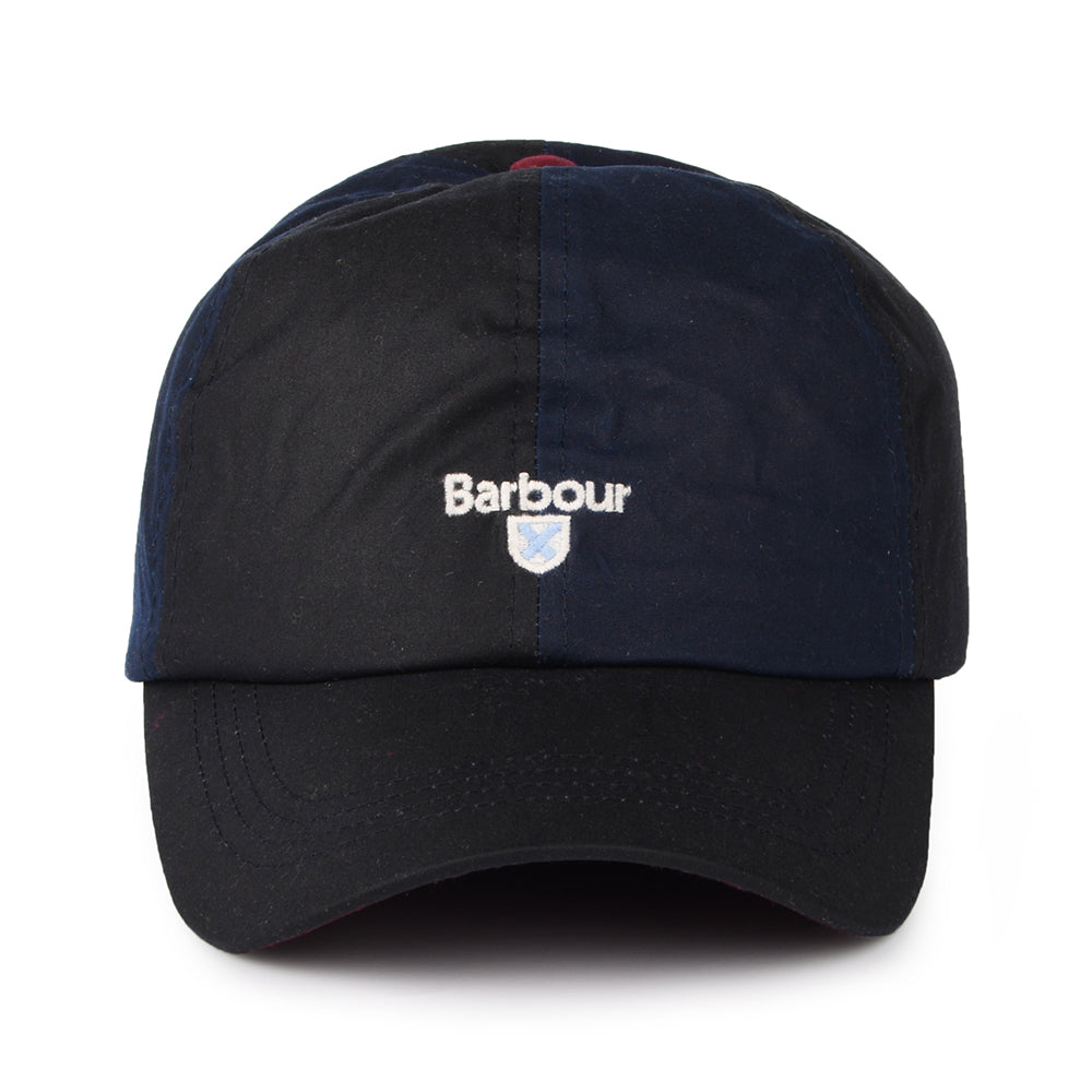 Barbour Hats Alderton Waxed Cotton Baseball Cap - Navy-Multi