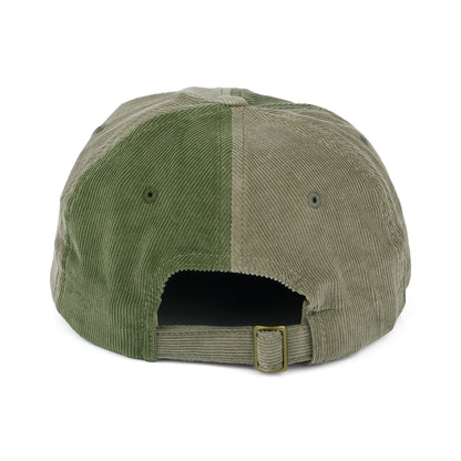 Brixton Hats Alton LP Two Tone Corduroy Baseball Cap - Olive