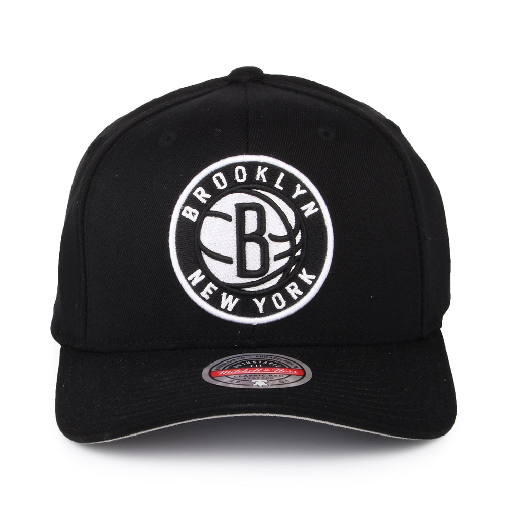 Mitchell & Ness Brooklyn Nets Snapback Cap - NBA Team Ground Stretch - Black