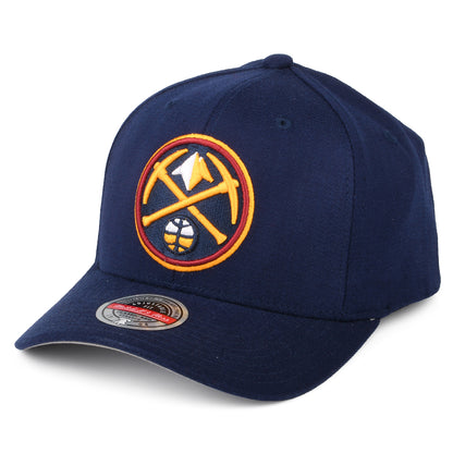 Mitchell & Ness Denver Nuggets Snapback Cap - NBA Team Ground Stretch - Navy Blue