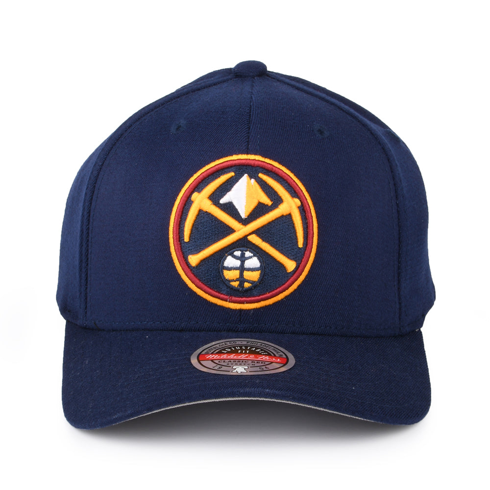 Mitchell & Ness Denver Nuggets Snapback Cap - NBA Team Ground Stretch - Navy Blue