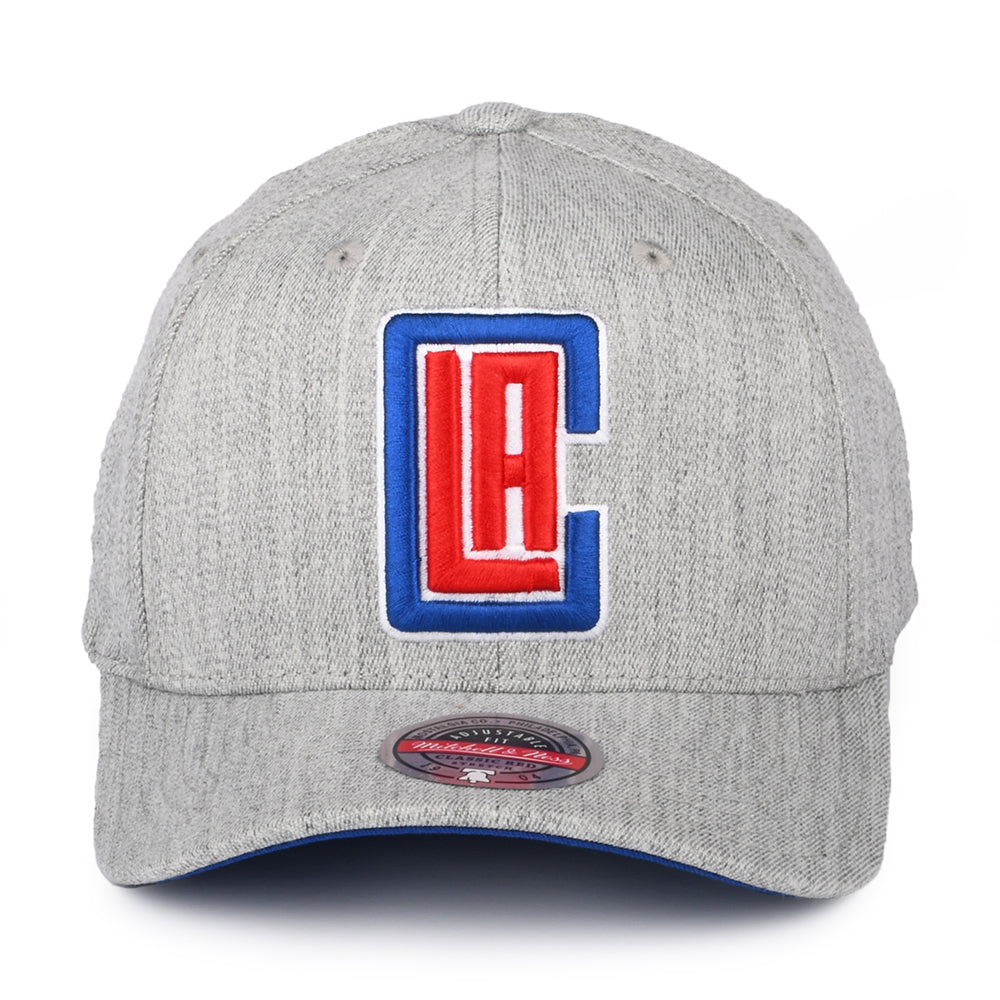 Mitchell & Ness L.A. Clippers Snapback Cap - NBA Team Heather Stretch - Heather Grey