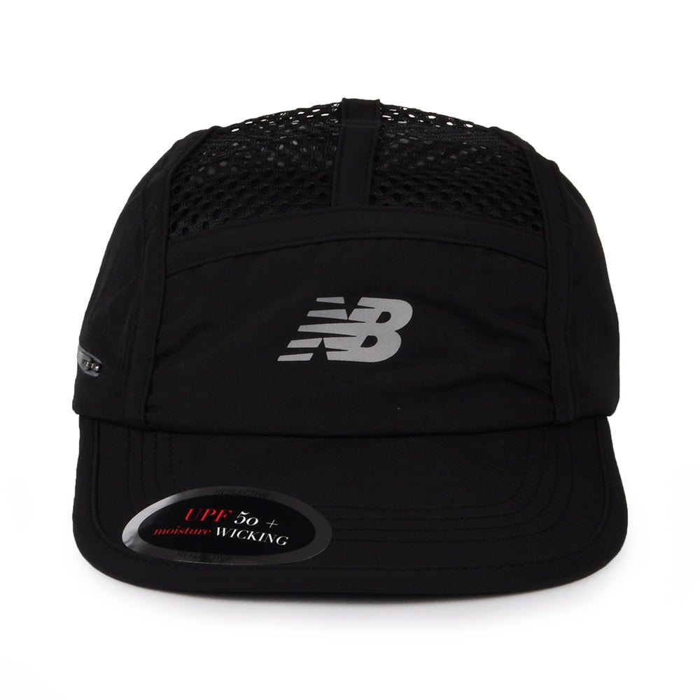 New Balance Hats Running Stash Packable 5 Panel Cap - Black