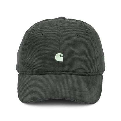 Carhartt WIP Hats Harlem Corduroy Baseball Cap - Forest-Light Green