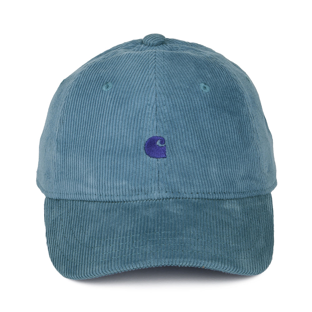 Carhartt WIP Hats Harlem Corduroy Baseball Cap - Ice Blue